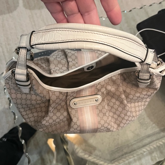 Celine Macadam medium w/leather strap shoulder bag great condition. - Picture 5 of 8